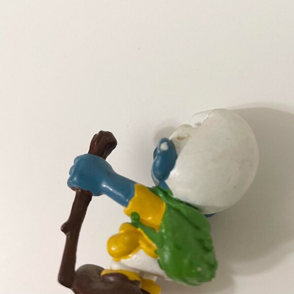 Smurfs Hiker Smurf Walking Stick Hiking Figure Schleich Peyo Damaged - Picture 15 of 16